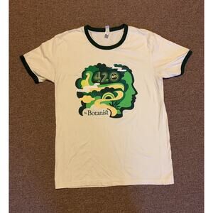 Botanist Garden Short Sleeve Cream Graphic T-shirt 420 Weed Pot Stoner Men’s M